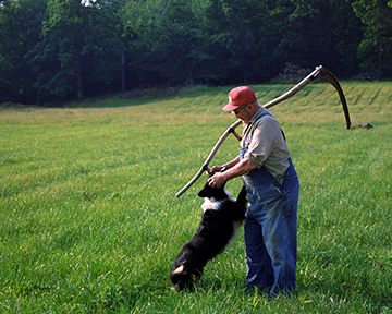 Maryland Farmer & His Dog -4x5-web